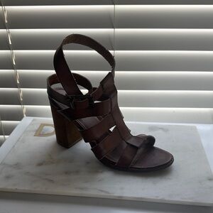 Urban Outfitters Brown Leather Heels